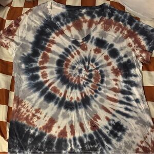 A New Day Tie-Dye T-Shirt in Blue and Brown